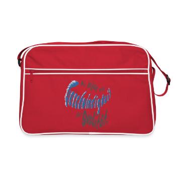 Geschwindigkeit - Retro Tasche - Rot/Weiß - Vorne