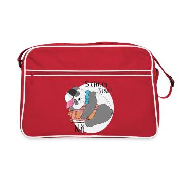 Heure de l’école - Sac Retro - rouge/blanc - Devant