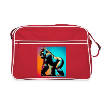 gorilla - Retro Bag - red/white - Front