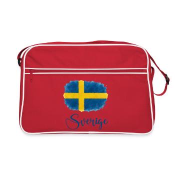 sweden-flag-blot-sverige - Retro Bag - red/white - Front