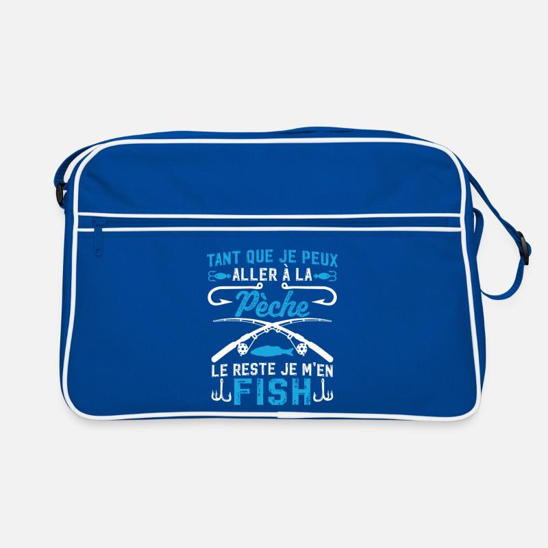 aller a la pèche le reste je m'en fish   Sac Retro