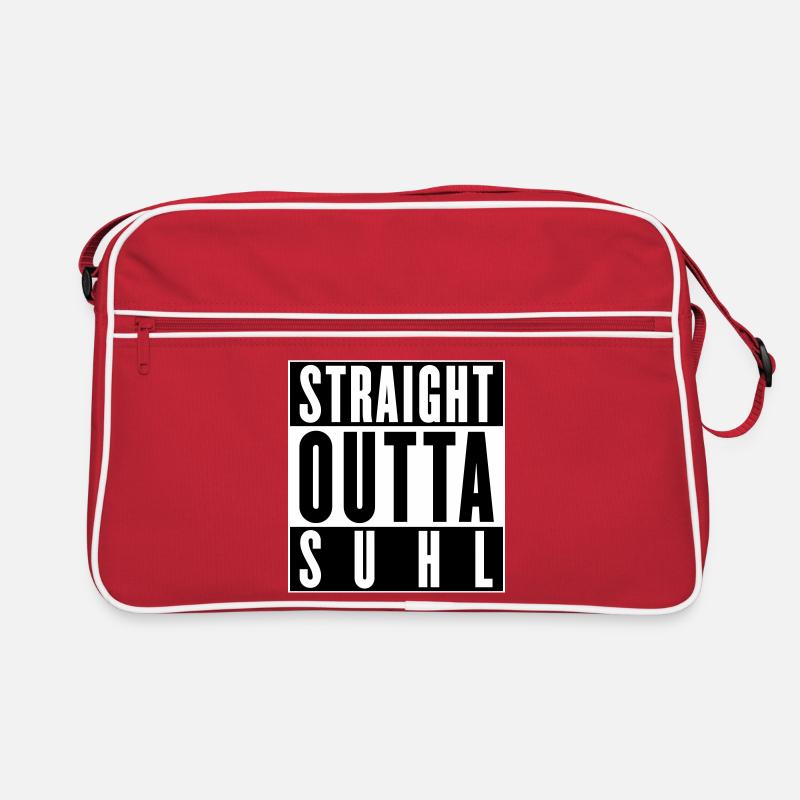 Straight outta Suhl (Farben änderbar) Retro Tasche