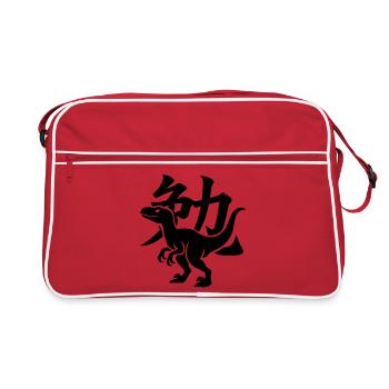 Raptor Kanji Ben - Sac Retro - rouge/blanc - Devant