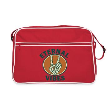 Eternal Vibes Skelett Peace Design - Sac Retro - rouge/blanc - Devant