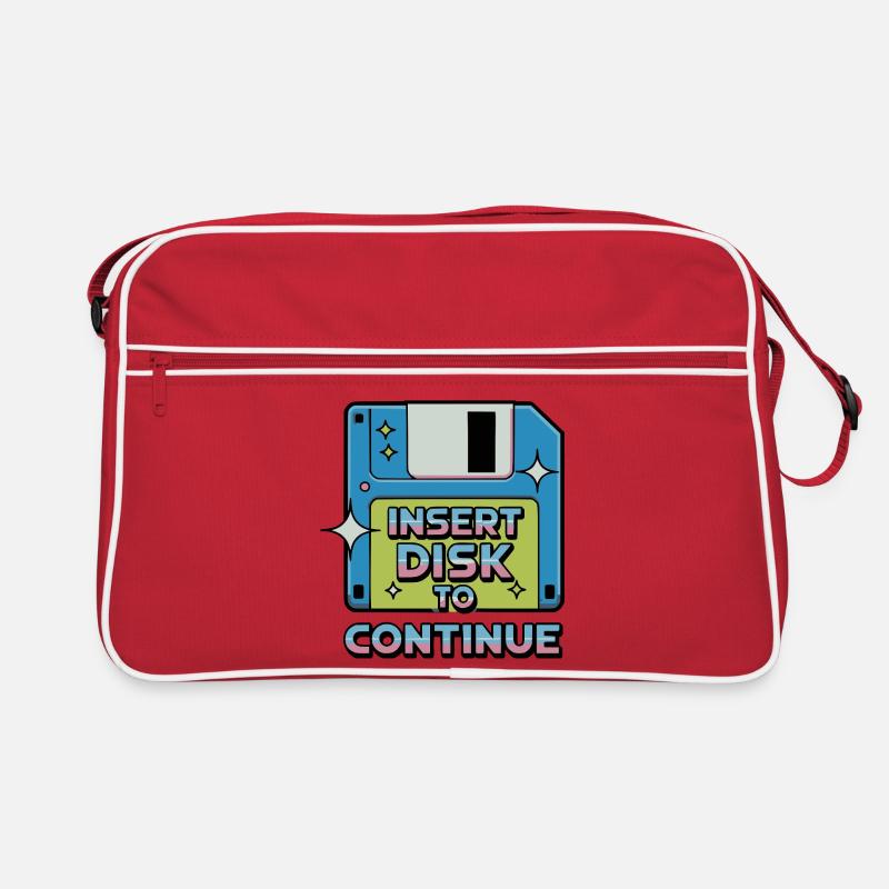 Y2K Retro – Insert Disk to Continue Retro Tasche