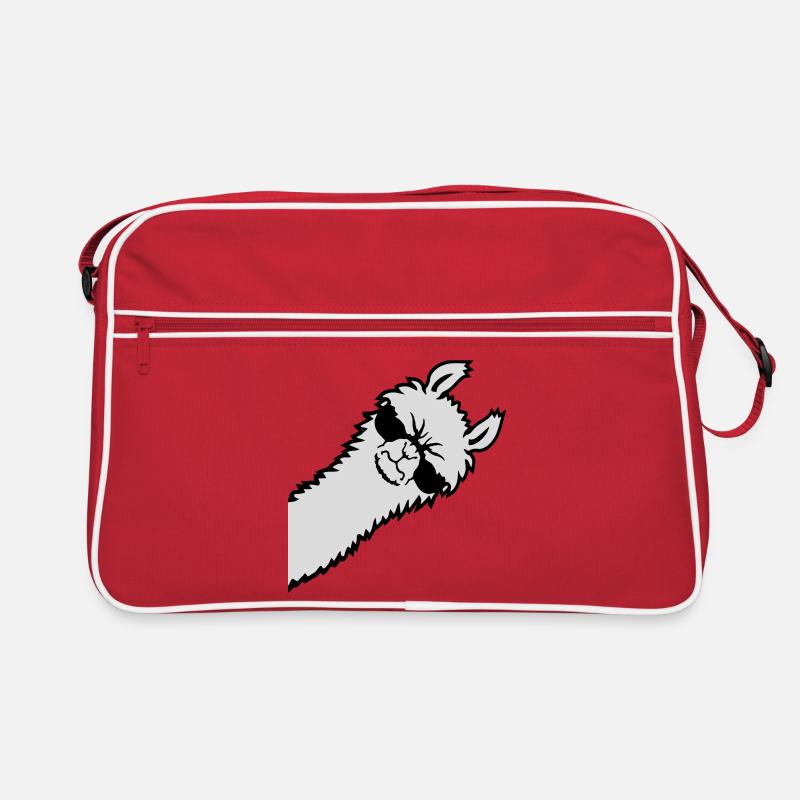 Llama Angry Looking Side Sunglasses Cool Sour Retro Bag