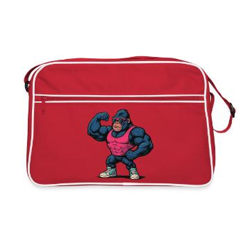 Gorilla Power Pink Tank - Retro Bag - red/white - Front