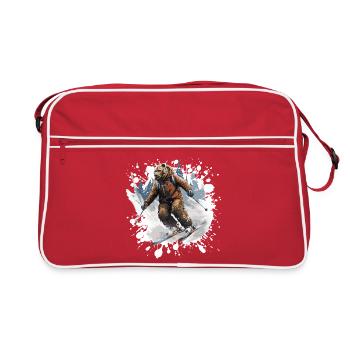 Bear Ski Skiing - Sac Retro - rouge/blanc - Devant