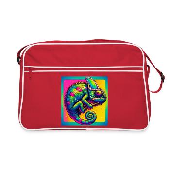 chameleon - Retro Bag - red/white - Front