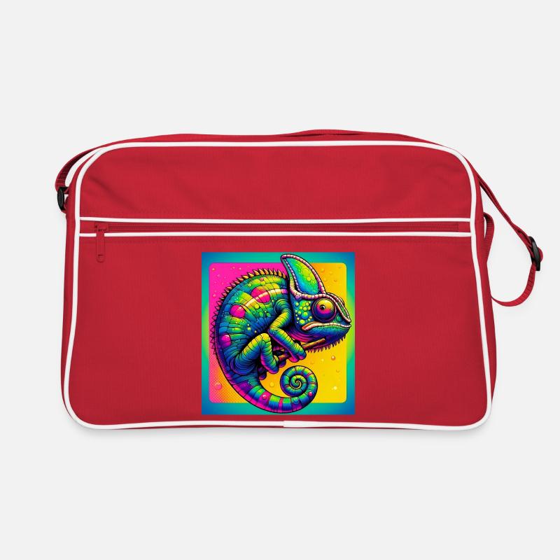 Chamäleon Retro Tasche