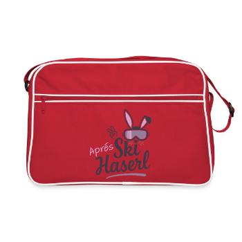Après-ski Tenue de lapin Soirée Ski - Sac Retro - rouge/blanc - Devant