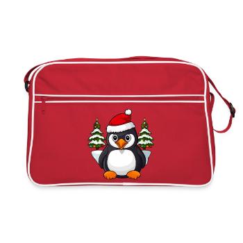 Pingouin de Noël - Sac Retro - rouge/blanc - Devant