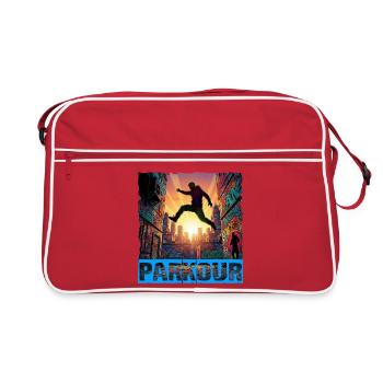 Parkour - Sac Retro - rouge/blanc - Devant