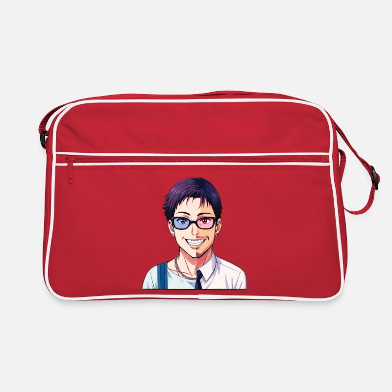 JUNGE TRAF MÄDCHEN – nette Leute - Retro Tasche - Rot/Weiß