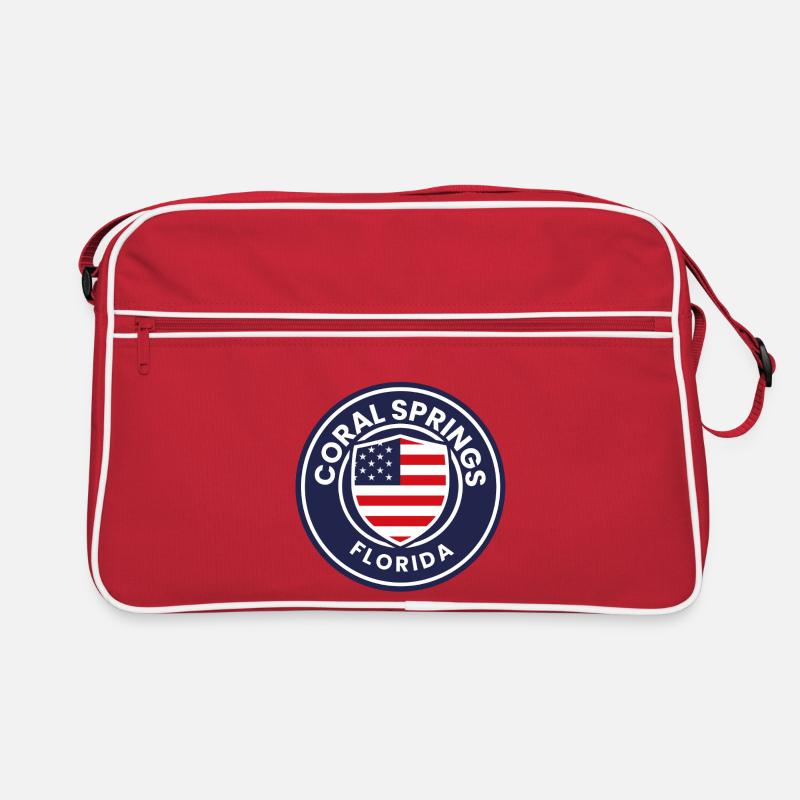 Bouclier du drapeau de Floride de Coral Springs Sac Retro