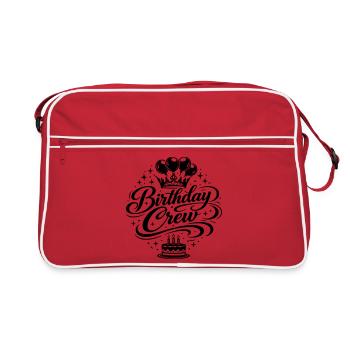 Célébration de l’équipe d’anniversaire - Sac Retro - rouge/blanc - Devant