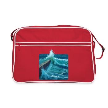 Brise-lames - Sac Retro - rouge/blanc - Devant