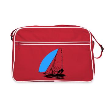 49er Dériveur à voile Régate de voilier Voile Sports de voile - Sac Retro - rouge/blanc - Devant