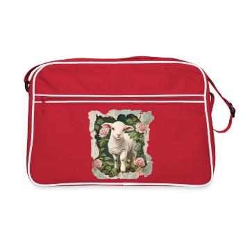Millésime d’agneau - Sac Retro - rouge/blanc - Devant