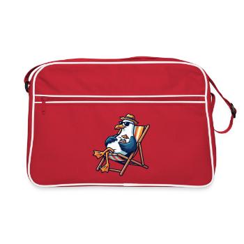 Beach Lounge Seagull - Retro Bag - red/white - Front