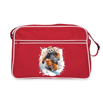 Panda Snowboard - Retro Bag - red/white - Front
