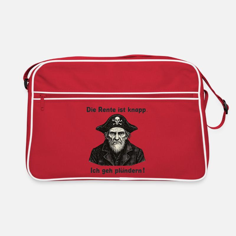 Rente knapp Pirat Plünderer Retro Tasche