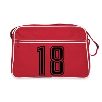 18 - Sac Retro - rouge/blanc - Devant