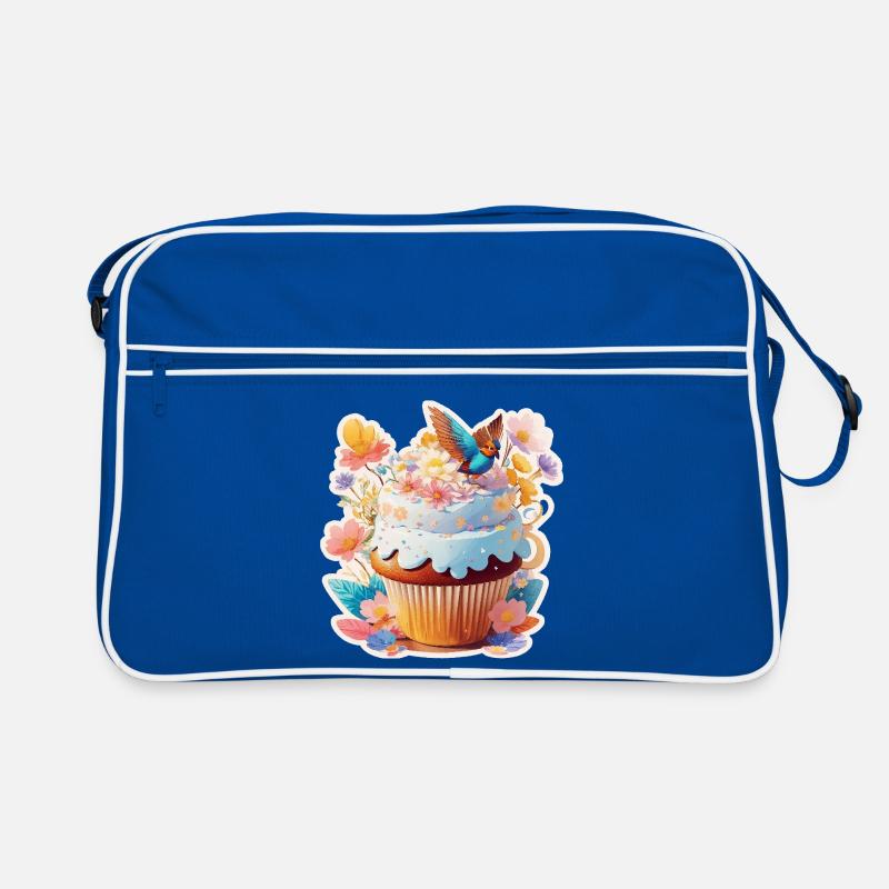  Cupcake Vogel Retro Tasche