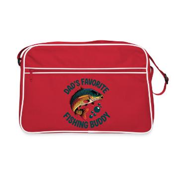 Pêcher avec papa - Sac Retro - rouge/blanc - Devant