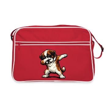 Tamponnement de Saint-Bernard - Sac Retro - rouge/blanc - Devant