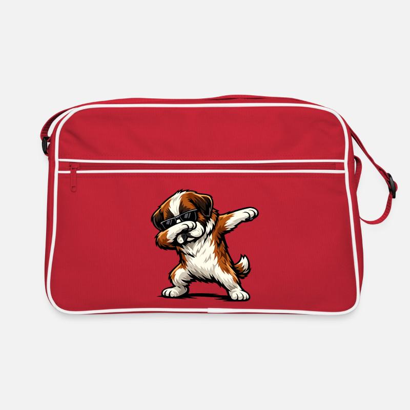 Dabbing St. Bernard Retro Bag
