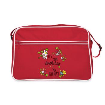 Birthday - Retro Bag - red/white - Front