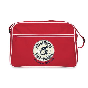 Jeu de rôle pour de vrais utilisateurs de fauteuils roulants # - Sac Retro - rouge/blanc - Devant