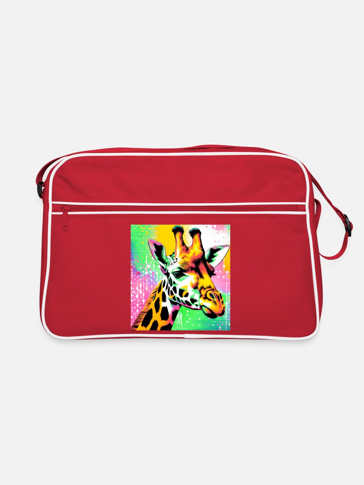 girafe - Sac Retro - rouge/blanc - Devant