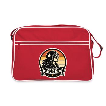 Motarde Fille - Sac Retro - rouge/blanc - Devant