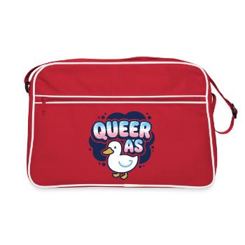 Mois de la Fierté LGBTQ - Queer en Canard - Sac Retro - rouge/blanc - Devant