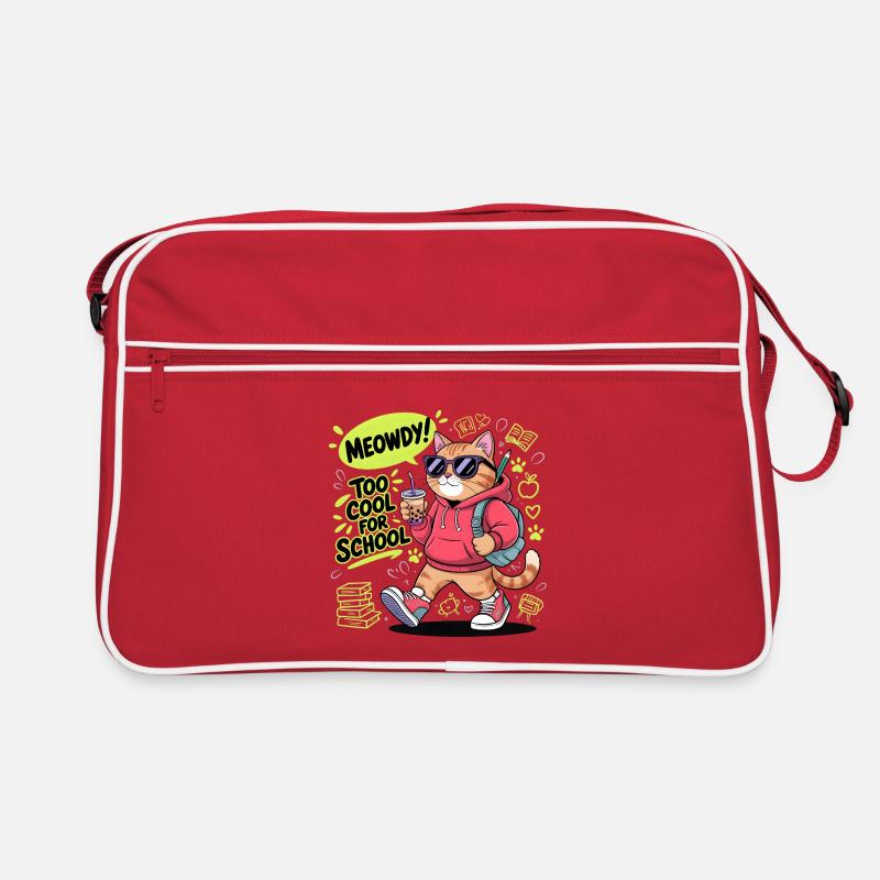 Schulkätzchen Retro Tasche