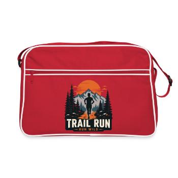 Trail Run – Run Wild - Retro Tasche - Rot/Weiß - Vorne
