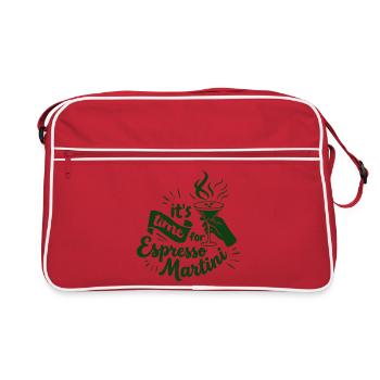 Espresso Martini Graphic Design - Retro Bag - red/white - Front