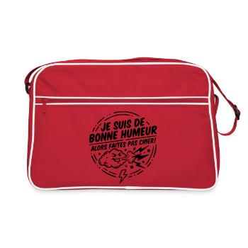 Bonne humeur  - Sac Retro - rouge/blanc - Devant