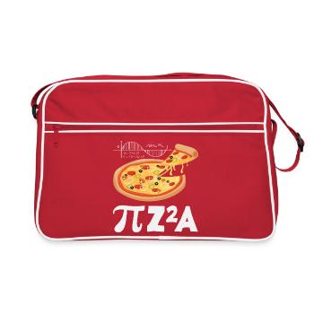 Math Pizza Pi Formula - Retro Bag - red/white - Front