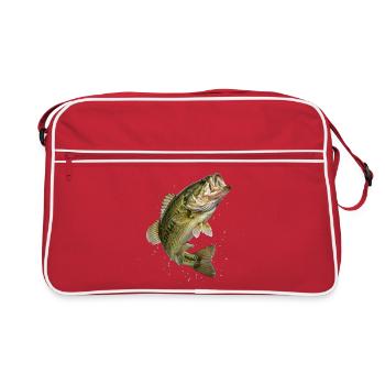 Basses dans le saut dynamique - Sac Retro - rouge/blanc - Devant