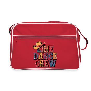 Équipe de danse en ligne - Sac Retro - rouge/blanc - Devant