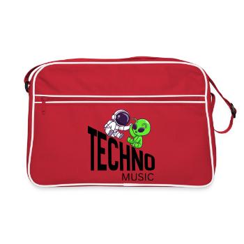 Cosmic Buddy : Astronaute & Alien - Sac Retro - rouge/blanc - Devant