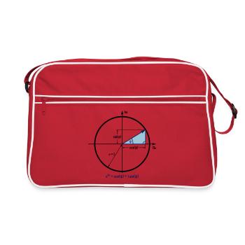 Formule eulere en cercle unique - Sac Retro - rouge/blanc - Devant