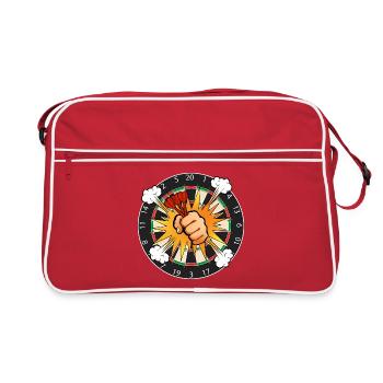Dartboard Comic Boom - Retro Bag - red/white - Front