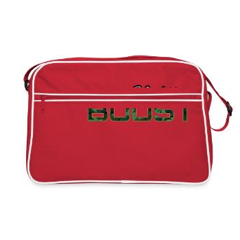 All i Need is boost - Retro Bag - red/white - Front