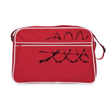 Barbed Wire - Retro Bag - red/white - Front