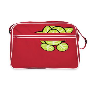 laitue salade de laitue Halloween légumes vegetables27 - Sac Retro - rouge/blanc - Devant