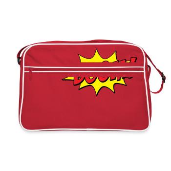 Boom Kloppo! - Retro Bag - red/white - Front